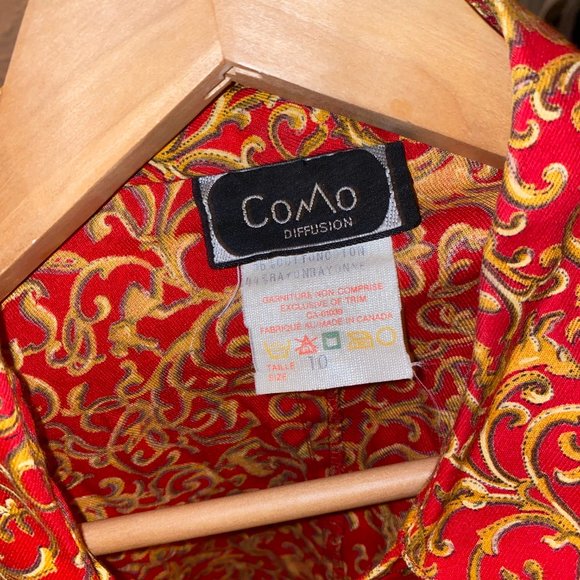 Como Diffusion Floral Print Blouse - Size 10 - Picture 4 of 4